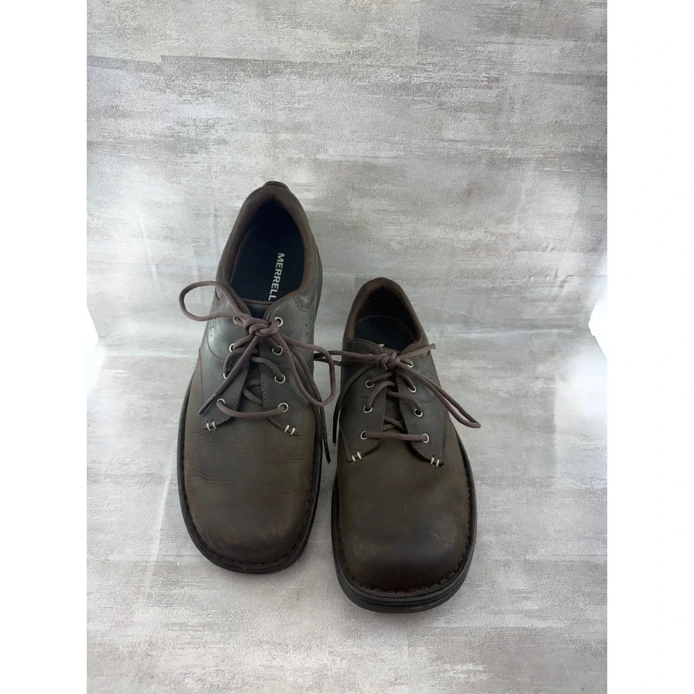 Merrell World Legend 2 Men Brown Leather Oxford Shoes J000853 Size 9